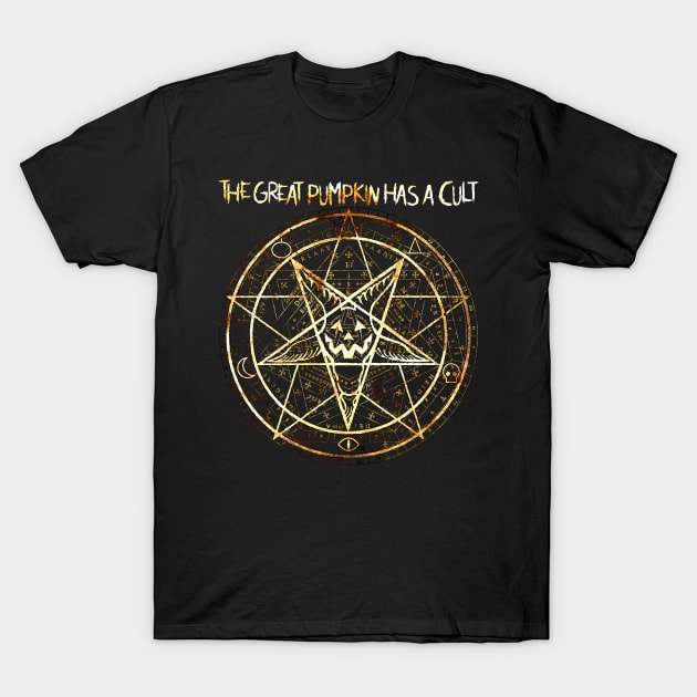 Cult of the Great Pumpkin: Pentagram T-Shirt by Chad Savage